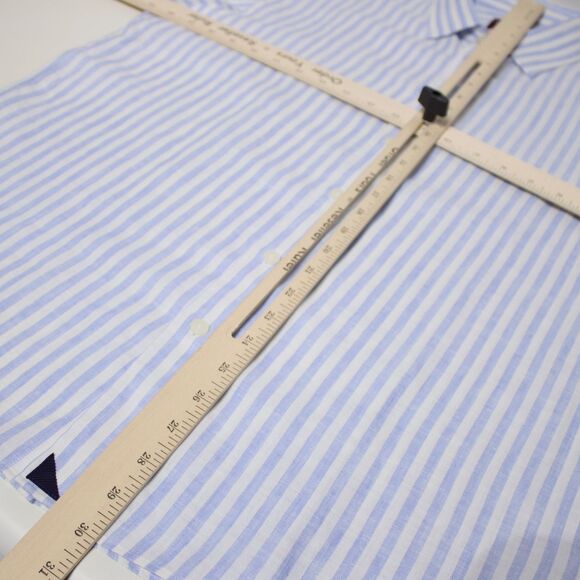 Lot of 3 UNTUCKit 100% Linen Short Sleeve Button Shirts Blue Red Men Size L (B2) - Picture 7 of 16